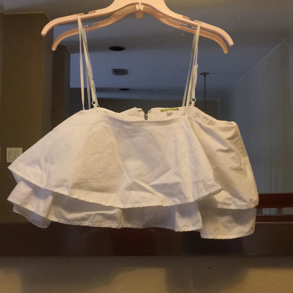 White crop top